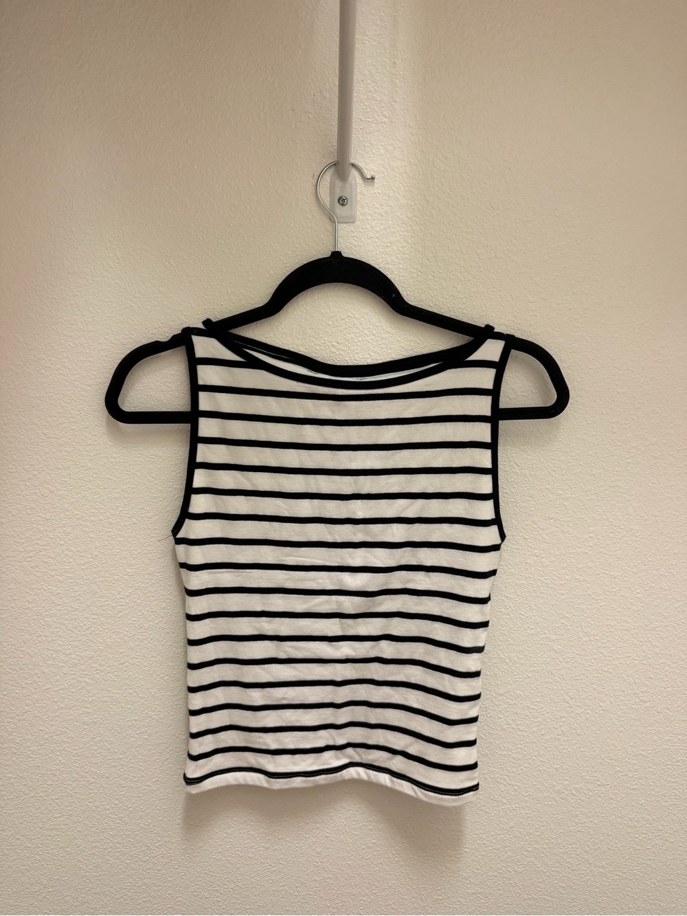 Abercrombie & Fitch Black and White Striped Tank